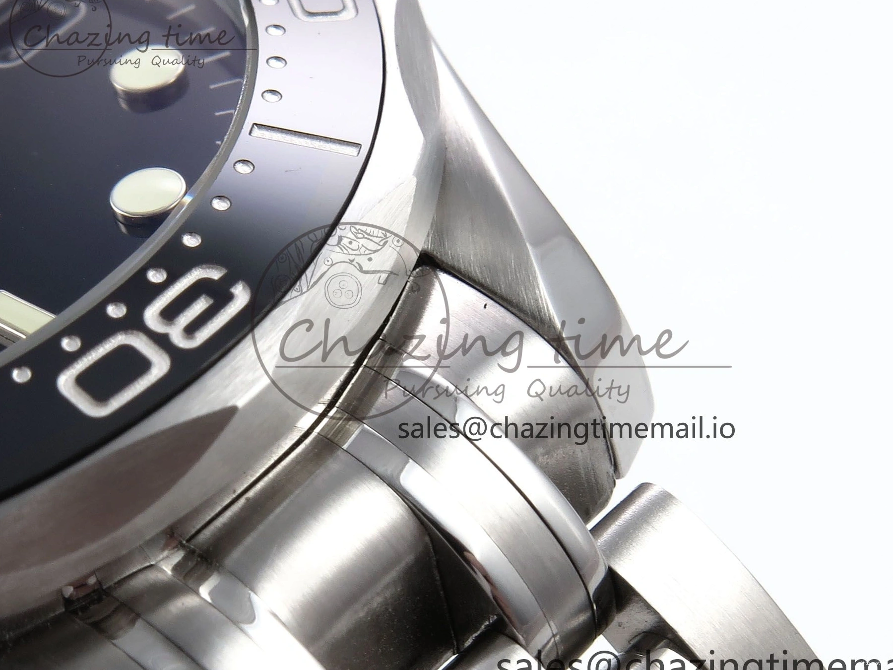 0315 Seamaster Diver 300M OMF 1:1 Best Edition Black Ceramic Black Dial on SS Bracelet A Seasonal 7708